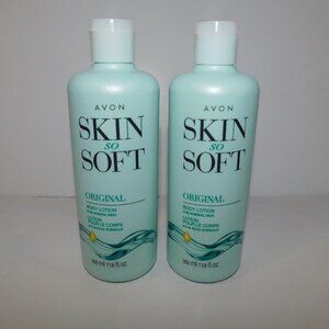 Avon Skin So Soft 2 x 11.8 oz Original Body Lotion For Normal Skin NEW & SEALED